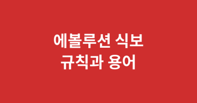 에볼루션 식보 규칙과 용어
